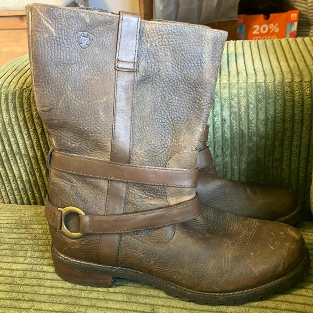 Ariat men’s brown waterproof brown leather boots